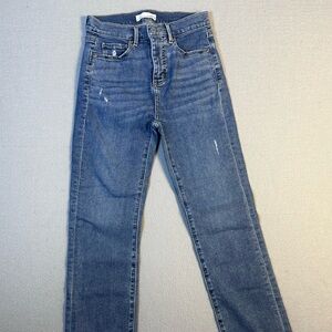 LOFT Women's Classic Blue Skinny Jeans